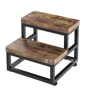 Taburete de madera y hierro Qx9.8, banco duradero multiusos para cambiar zapatos, para niños, adultos y personas mayores - Product Image 5