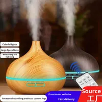 Difusor de Aromas Portátil de Madera Moderno ODIS, Difusor de Aroma Ultrasónico con Luz LED para Aceites Esenciales, Aromaterapia para el Hogar