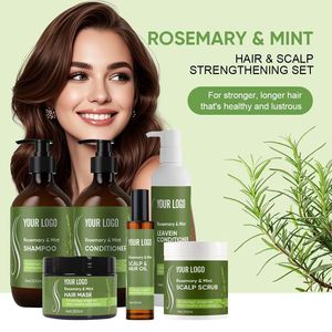 Nhà máy tùy chỉnh hương thảo bạc hà dầu gội & điều hòa & tóc dầu thiết lập cường độ cao hydrat hóa & Sâu sửa chữa tinh dầu - Product Image 6