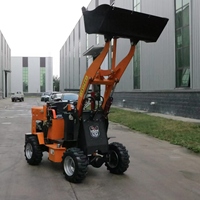 Hengli Electric 4x4 Track Loader, Backhoe Roda Terkecil di Tiongkok, Mini Front End Baru, Garansi Mesin Inti 1 Tahun