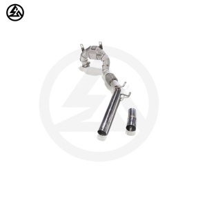 Tuyau de descente à haut débit CSZ de haute qualité pour Volkswagen VW <span class=keywords><strong>T</strong></span> Rock <span class=keywords><strong>T</strong></span>-<span class=keywords><strong>ROC</strong></span> 1.5T Tuning système d'échappement catalytique avec enveloppe thermique - Product Image 6