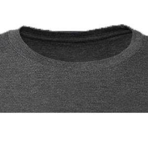 T-shirt à manches courtes col rond pour femme, style streetwear, respirant, écologique, couleur gris uni, toutes saisons - Product Image 2