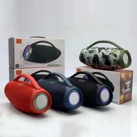 Haut-parleur sans fil mini boombox en promotion avec lumières RGB, portable, basses puissantes, en plastique, pour fêtes en extérieur