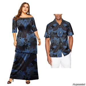 <span class=keywords><strong>Vestito</strong></span> per coppie set Samoa tribale polinesiano da donna <span class=keywords><strong>vestito</strong></span> e gli amanti migliori degli uomini abbinati - Product Image 6