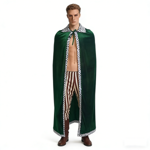 Mantello da Re <span class=keywords><strong>Verde</strong></span> Scuro per Adulti, Costume di Halloween CAPE-0009 - Product Image 1