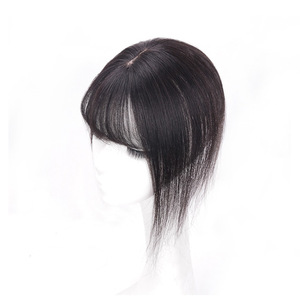 Pezzo di Parrucca 3D con Frangia Air Blunt, Estensione di <span class=keywords><strong>Capelli</strong></span> <span class=keywords><strong>Veri</strong></span> con Ago Inserito, Stile Francese Voluminoso, Ingrosso per Produttori - Product Image 5