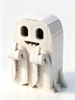 Ensemble de blocs de construction fantômes d'Halloween personnalisés, figurines miniatures effrayantes, décoration de vacances, jouet DIY, cadeau pour enfants et adultes, vente en gros