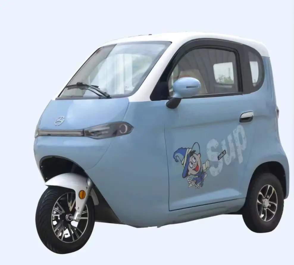 Triciclo eléctrico inteligente de pasajeros de nueva fabricación Vehículo eléctrico de nueva energía de arranque de una tecla con video de marcha atrás