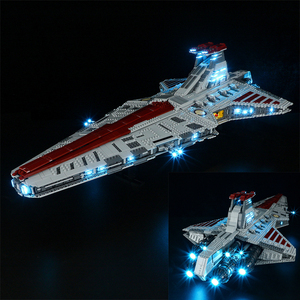 Đồ chơi mô hình máy bay chiến đấu tuần dương tấn công Venator-Class Republic Weilai Star có đèn LED (Nhựa ABS tỷ lệ 1:1) - Không có các khối xây dựng - Product Image 3