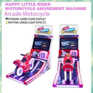 Máquina recreativa de motocicletas Happy Little Rider, juego de carreras para niños operado con monedas, pantalla dinámica con luces LED para centros comerciales y salas de juego - Product Image 5