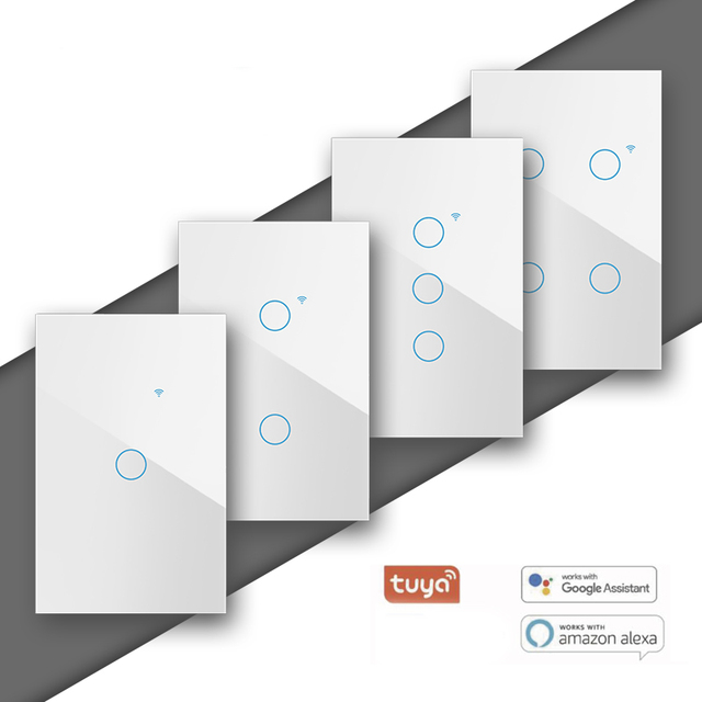 Wifi  Smart Switch 3 Gang Touch App Control Panel Wall Light Switch Home System Inteligente