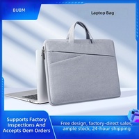 BUBM Urban Simplicity Factory-Direct Portable Laptop Briefcase Fleece Lining Waterproof Durable Design for Business Travel