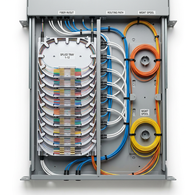Pull-Out SC and LC Aluminum Fiber Optic Distribution Frame Simplex Optical Patch Panel or Adapter Box for Data Center ZAWEDA