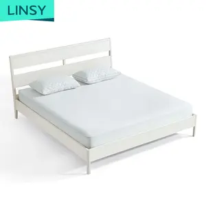 Home Hotel Bedroom Furniture Bed Frame Headboard Wooden King Size Beds