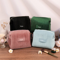 Pochette Personnalisée en Tissu, Trousse de Maquillage de Voyage Mini avec Logo Personnalisé pour Articles Cosmétiques Professionnels