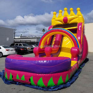 GMY Inflatables Golden Crown Rainbow Toboganes de agua Productos inflables con tobogán de piscina para niños - Product Image 4