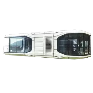 Space Capsule Container Mobile Tiny Houses Customized Double-glazing Glass Container Cabin Hotel Apple Cabin