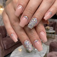 Strass ronds en verre 3D ZK, fond argenté, dos plat, non thermocollants, 12 facettes, écologiques, à coller, pierres lâches pour nail art, modèle 201
