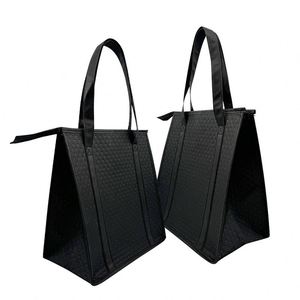 Sac isotherme personnalisé X418 pour livraison de repas, sac thermique réutilisable, imperméable, en non-tissé, avec doublure en aluminium pour courses - Product Image 3