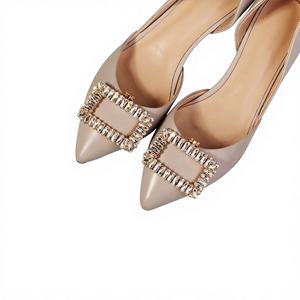 उच्च ग्रेड महिलाओं के जूते अलग-अलग हटाने योग्य धातु मिश्र धातु जूते बकल उच्च ऊँची एड़ी के सैंडल फैशन गैंडे - Product Image 3