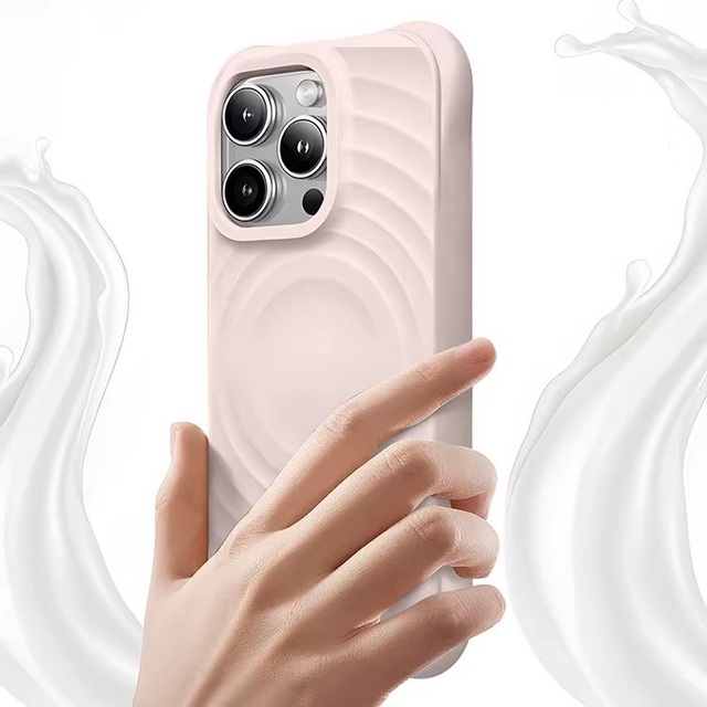 Magnetic Silicone Mobile Phone Cases for iphone 17 Pro Max Silicone pink case Anti-drop Corners Mobile Phone Covers Hot