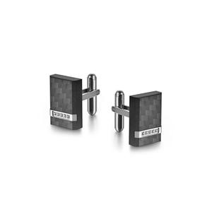 Boutons de manchette en acier inoxydable avec logo personnalisé Fabricant de boutons de manchette en métal argenté vierge Boutons de manchette gravés en français pour chemise homme - Product Image 2