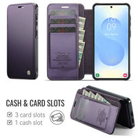 Étui CaseMe rétro avec 3 emplacements pour cartes pour Samsung Galaxy S24 S24Plus S25 S25Plus S26 S26Plus S26FE