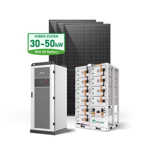 सनपाल पूर्ण किट ऑफ-ग्रिड सौर ऊर्जा प्रणाली 30kw पूर्ण हाइब्रिड सौर ऊर्जा प्रणाली किट - Product Image 1