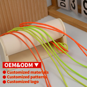 थोक गोल लोचदार रबर रस्सी 3 मिमी चिंतनशील कम लोचदार पॉलिएस्टर रस्सी आकार रंग कस्टम दराज - Product Image 2