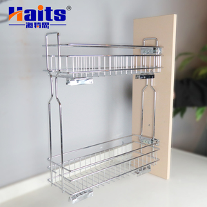 Panier de rangement latéral de cuisine en acier inoxydable 201 # quincaillerie de meubles de panier de cuisine - Product Image 1
