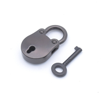 Candado Pequeño Antiguo de Aleación de Zinc con Diseño de Oso, con Llave Igualada, para Equipaje, Regalo de San Valentín