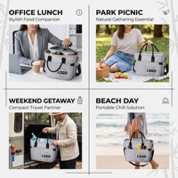 Sac isotherme personnalisé professionnel pour la livraison de nourriture en extérieur, sac à lunch pour enfants, écologique, portable, avec fermeture éclair