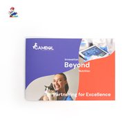 Brochures d'entreprise personnalisées imprimées avec reliure agrafée (format livre) en papier kraft et offset, logo personnalisé, couleur CMJN