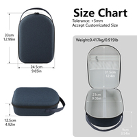 Étui de rangement personnalisable en EVA rigide pour casque VR, nouveau, portable, antichoc, avec poignée et poche en filet – Direct Usine