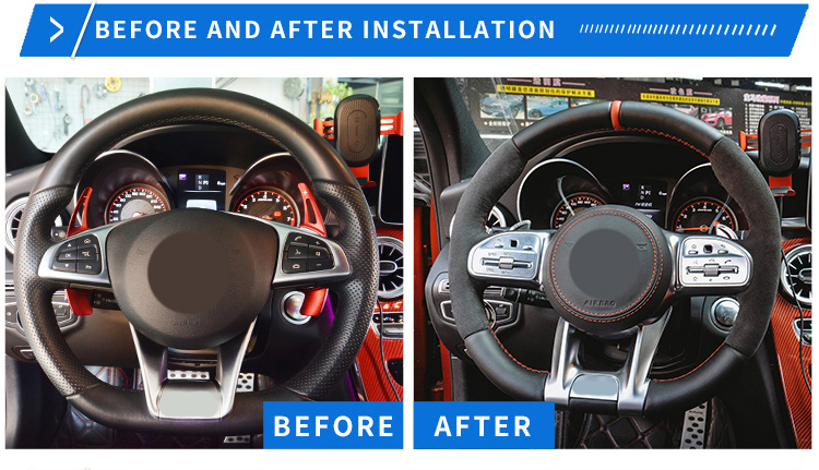 For Benz e-class e200 e300 e320 e260 e350 E43 E63 E63S old model to new carbon fiber steering wheel