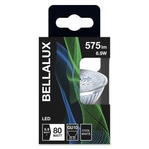 Foco LED Bellalux GU10 PAR16 de 6.9W, 6500K, Luz Fría Diurna, Ángulo de Haz de 36 Grados, Montaje Empotrado, Bombilla de Vidrio - Product Image 4
