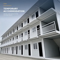 Maison préfabriquée à installation rapide, maison conteneur en kit pour projets d'hébergement temporaire et camps d'urgence