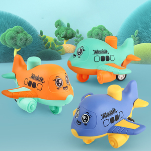 Jouets pour enfants, voiture à inertie en forme d'avion de <span class=keywords><strong>dessin</strong></span> <span class=keywords><strong>animé</strong></span>, vaisseau spatial, jouet éducatif pour bébé, cadeau, jouet à inertie à tirer en arrière, sortie d'usine - Product Image 3