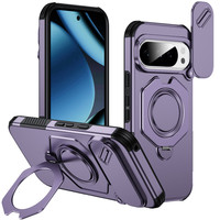 Coque de téléphone anti-rayures avec protection coulissante pour appareil photo, pour Google Pixel 11 10 9 Pro XL 10A, multicolores, avec béquille magnétique, protection intégrale