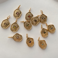 EMANCO Pendentifs Vintage Scintillants en Strass Colorés pour Femmes en Acier Inoxydable, Idéaux pour la Fabrication de Bijoux DIY, Vente en Gros et Dropshipping