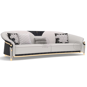 Sang Trọng Góc Đi Bộ Một Hai Ba Ý Phòng Khách Hiện Đại Sofa Đặt Đồ Nội Thất Chính Hãng Sofa Da - Product Image 1