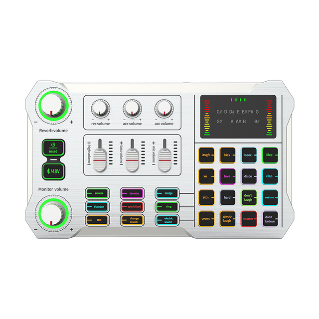 Home Music Production Live Streaming USB Audio Interface Mixer Podcasting Recording Sound Card