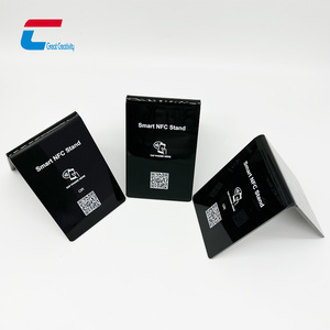 Individuelles Logo QR-<span class=keywords><strong>Code</strong></span> Weiß/Schwarz Acryl Google Bewertung NFC Display-Ständer - Product Image 6