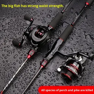 ชุดคันเบ็ดตกปลาคาร์บอน ML M <span class=keywords><strong>Tune</strong></span> แบบ 2 ท่อน พร้อมรอกตกปลาแบบหยดน้ำ ด้ามจับตรง รอกสปินนิ่ง ชุดคันเบ็ดตกปลาครบชุด - Product Image 3