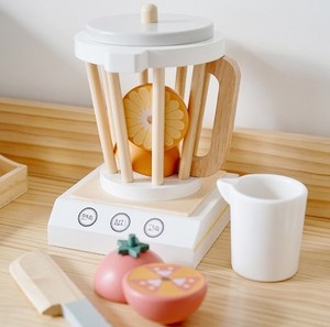 2024 Montessori jouets éducatifs en bois Machine à café mélangeur petits appareils ensembles <span class=keywords><strong>cuisine</strong></span> jouets en bois - Product Image 4
