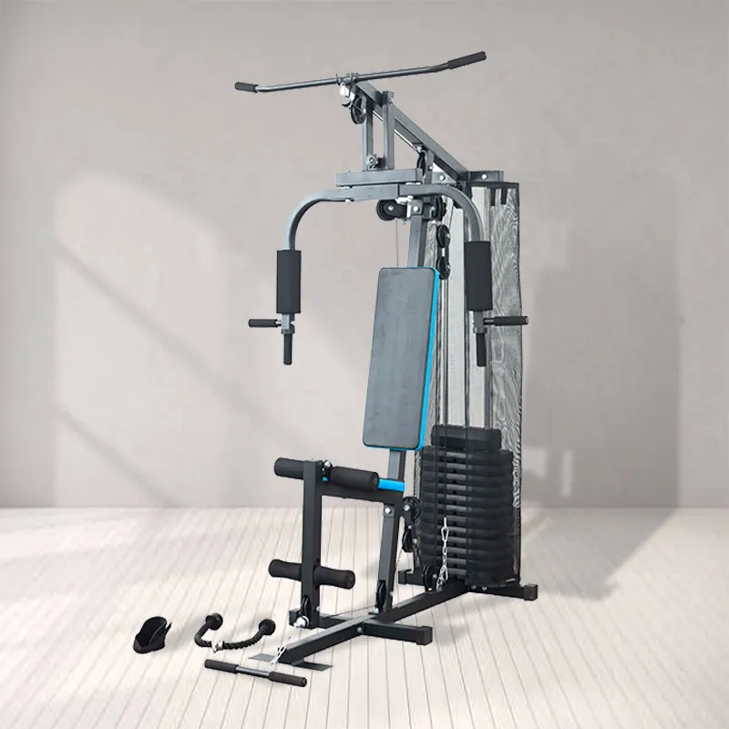 उन्नत वर्कआउट के लिए मल्टीफंक्शनल जिम मल्टी-फंक्शन होम जिम स्पोर्ट्स मशीन फिटनेस वजन शक्ति व्यायाम उपकरण