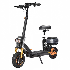 Trottinette électrique 1000W haute vitesse avec pneus tubeless, 50 km/h, pour adulte, avec siège, coffre et double suspension à disque - Product Image 5