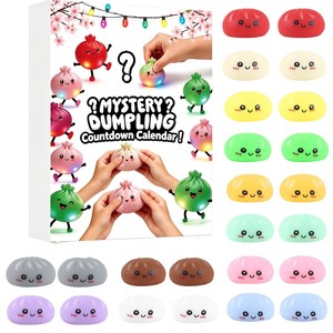 สินค้าใหม่มาแล้ว! กล่องสุ่มของเล่นบีบคลายเครียด ของเล่นบีบลดความเครียดรูปเกี๊ยว ทำจาก TPE และไม้ YiSi - Product Image 5