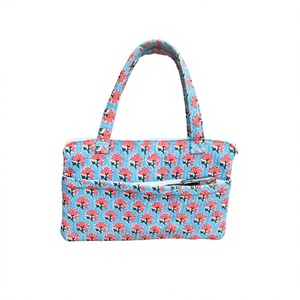 Bolso de trabajo de algodón de la mejor calidad con compartimento acolchado para portátil, bolso de oficina estampado, bolso de viaje ligero para portátil, acolchado. - Product Image 1