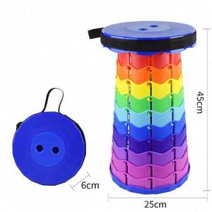 Gran oferta deportiva, taburete plegable, Ligero, resistente, con capacidad de carga, cojín portátil de 400 libras, taburete retráctil plegable - Product Image 1